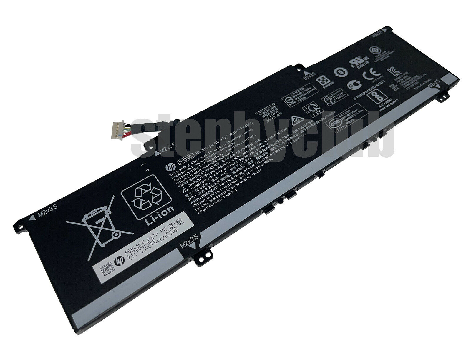 Batería BN03XL genuina para HP Envy x360 15m-ee013dx HSTNN-OB1O L77034-005 Series